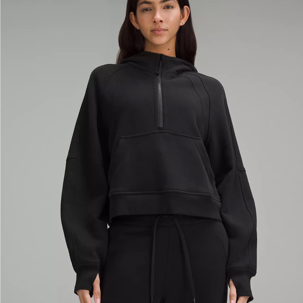 lululemon scuba half zip cropped